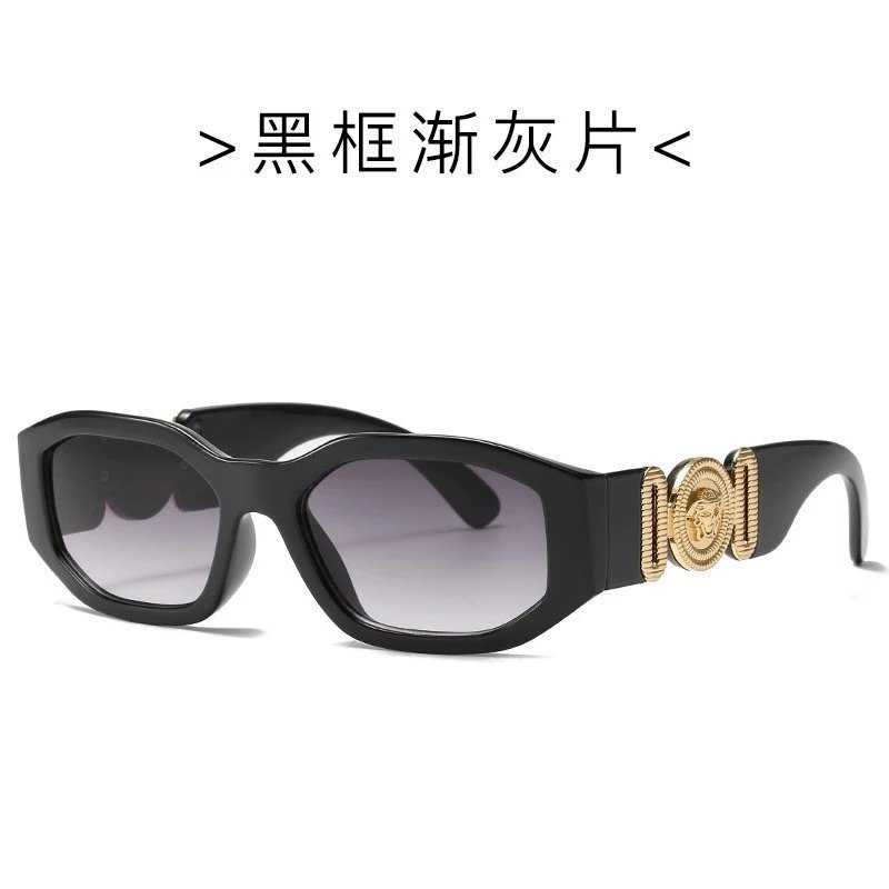 Versace Irregular Acetate Sunglasses Black Grey Gradient (VE4361)