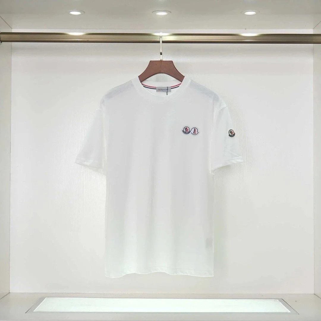 Moncler T-Shirt Classic Double Logo White