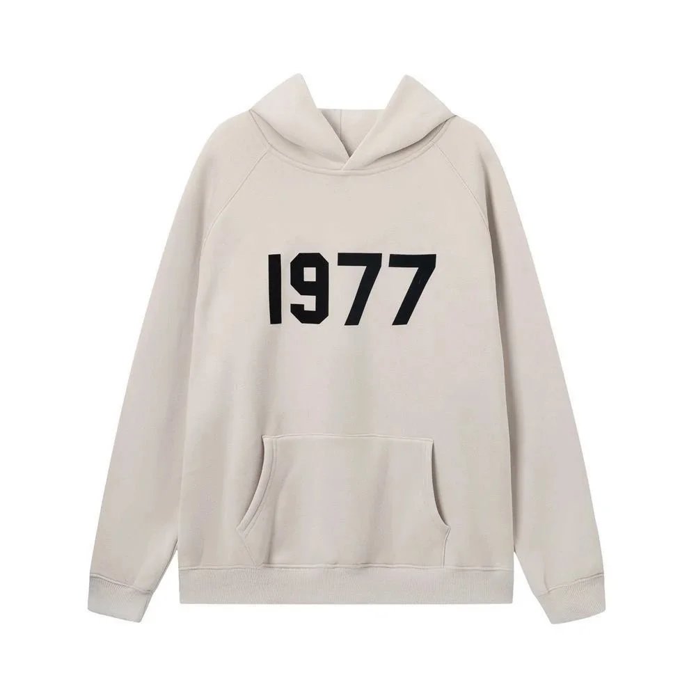 1977 cement grey hoodie