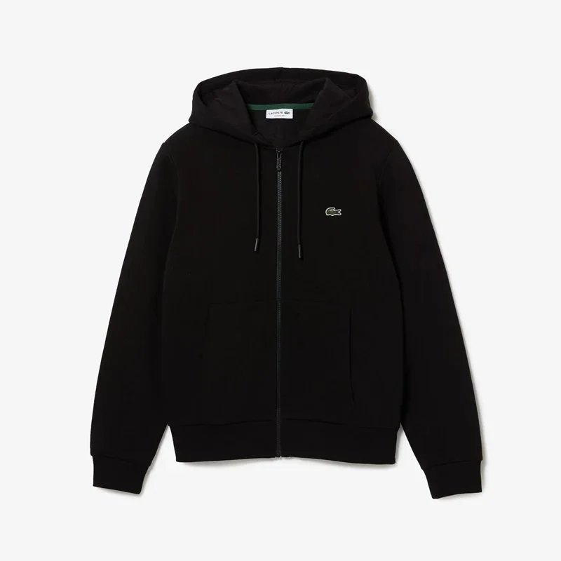 WONG-American Crew Neck Sweatshirt Zipper Hooded Cardigan -R