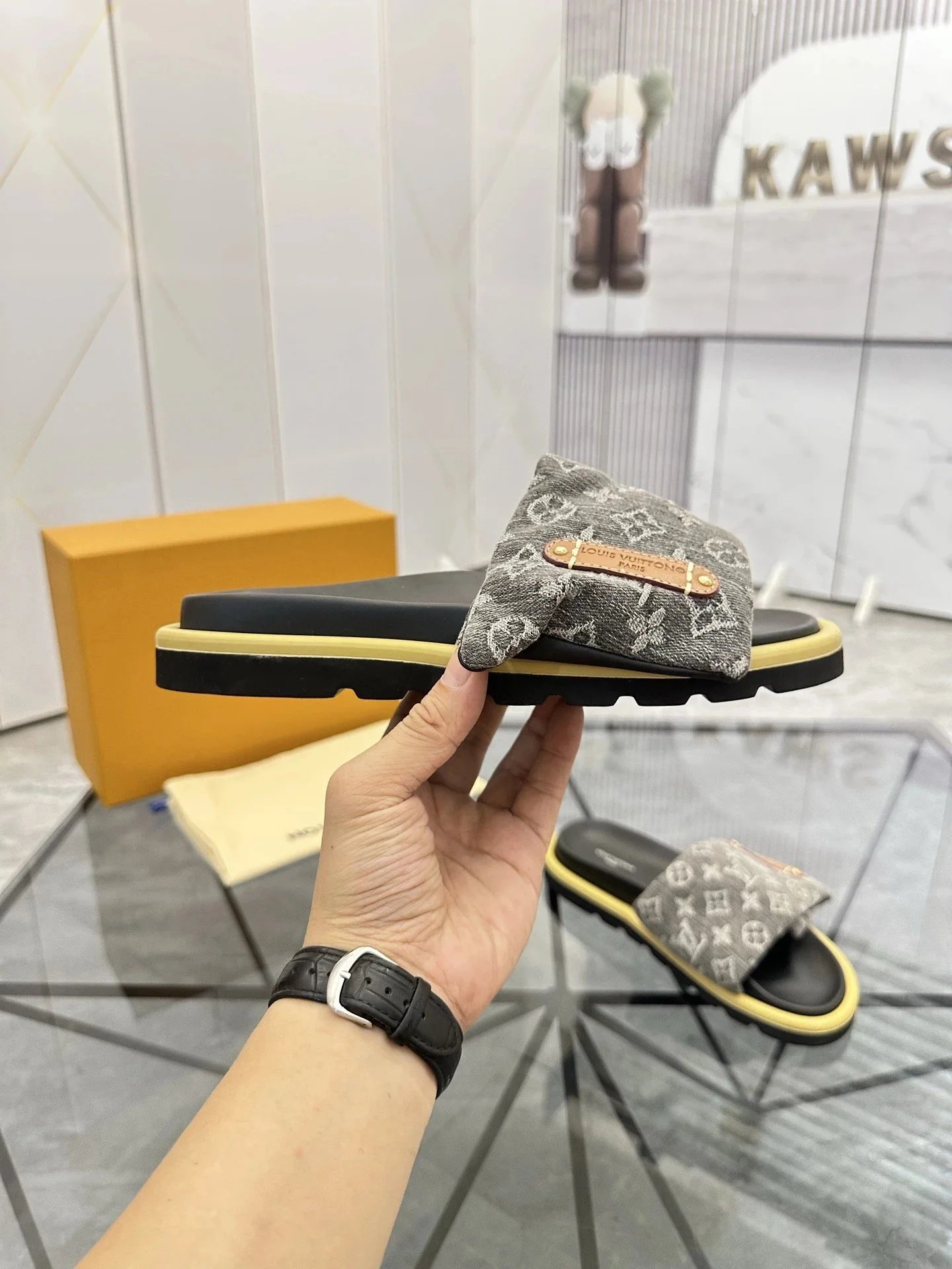 Embossed Logo Slide Sandals photo 5