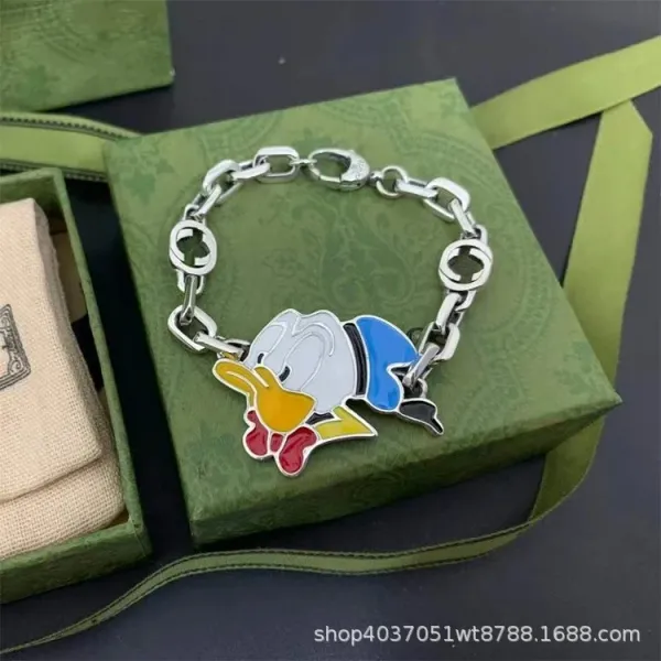 Gucci Key and Padlock Charm Silver-Tone Chain Bracelet - 8