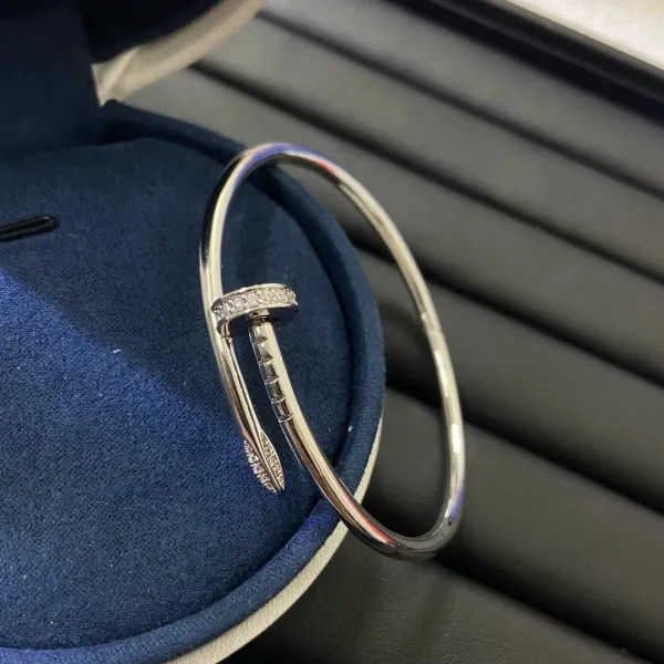 Cartier Juste un Clou Bracelet Diamond-Set Silver - 1