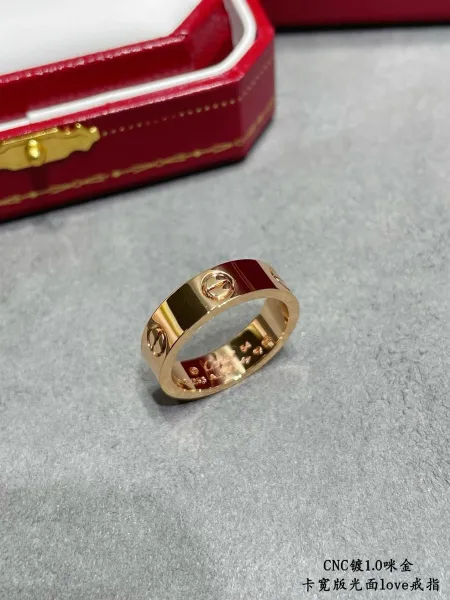 Cartier Love Ring Wide Polished Gold - 1