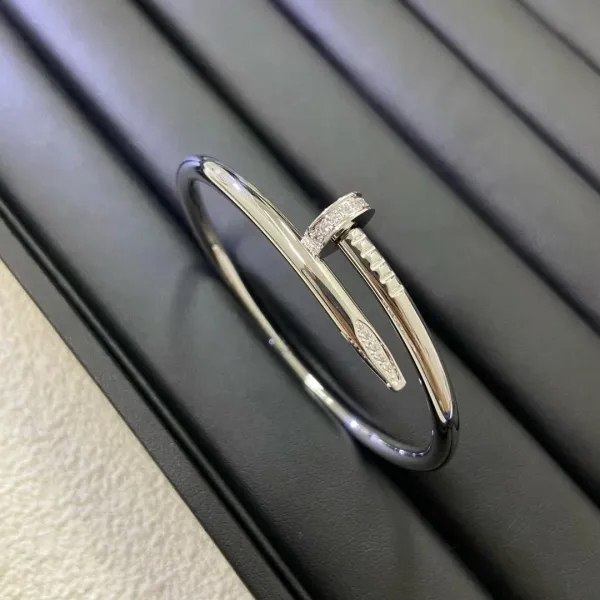 Cartier Juste un Clou Bracelet Diamond-Set White Gold Bracelet - 1