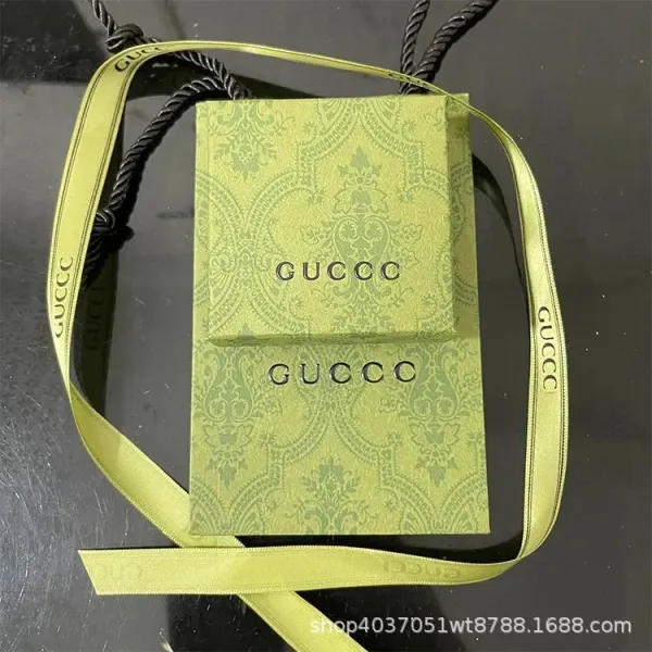 Gucci Green Damask Gift Box with Ribbon Packaging - 1