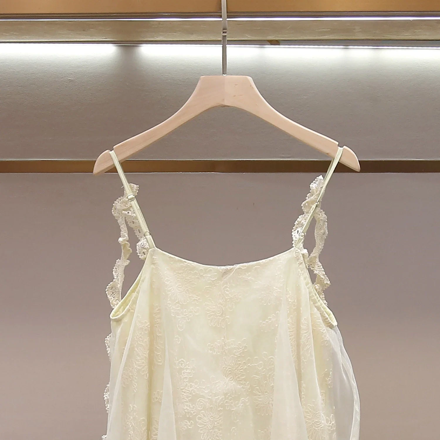 Summer new romantic French elegant lace splicing backless suspender dress