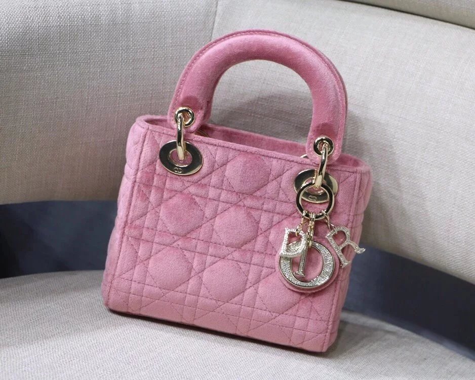 Dior lady手袋 迪奥lady手袋 迪奥戴妃包 lady戴妃包 手提包 迪奥包包女包 斜挎包女