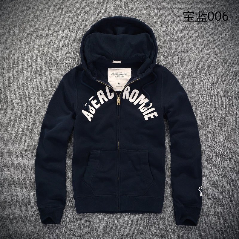 AF hoodie men's hooded and plush thickened 2018 American purchasing authentic A&F pure cotton slim fit college style jacket for men