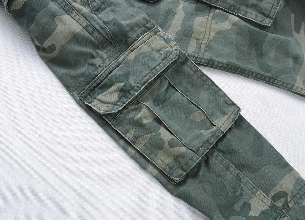 Abercrombie & Fitch Men's Stretch Skinny Jogger Pants Camo Cargo Casual Sweatpants
