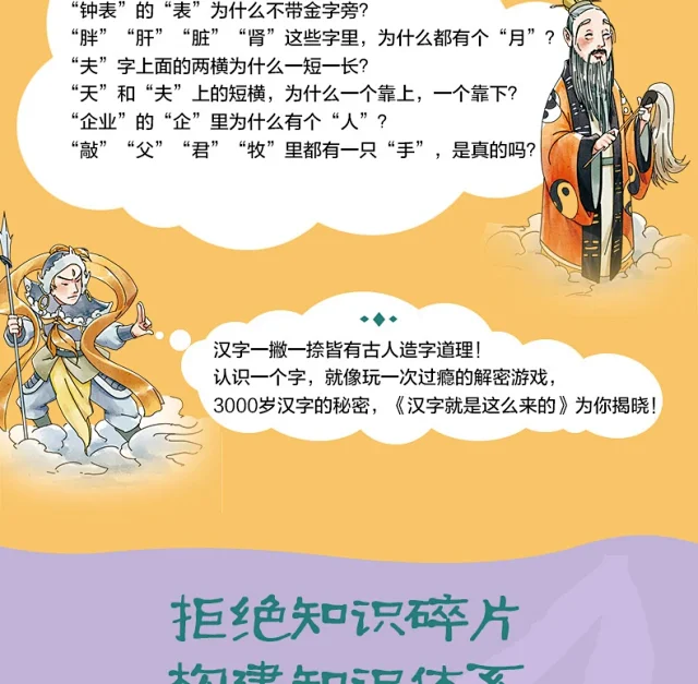 汉字就是这么来的全6册 定价238 8 汉字趣味演变故事儿童文学传统文化读物画说汉字形甲骨文