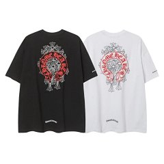 European and American Correct Version Kroo New Color Frame Short-Sleeve Casual T-Shirt