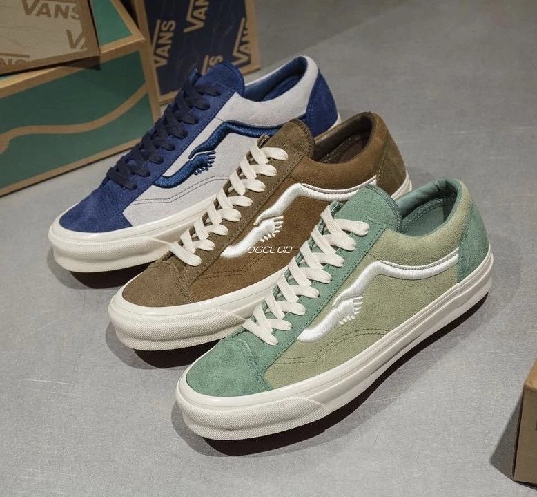 Vans Vault OG Style36 LX High end 22SS Hand in Hand with Notre Co branded Suede Low cut Board Shoes