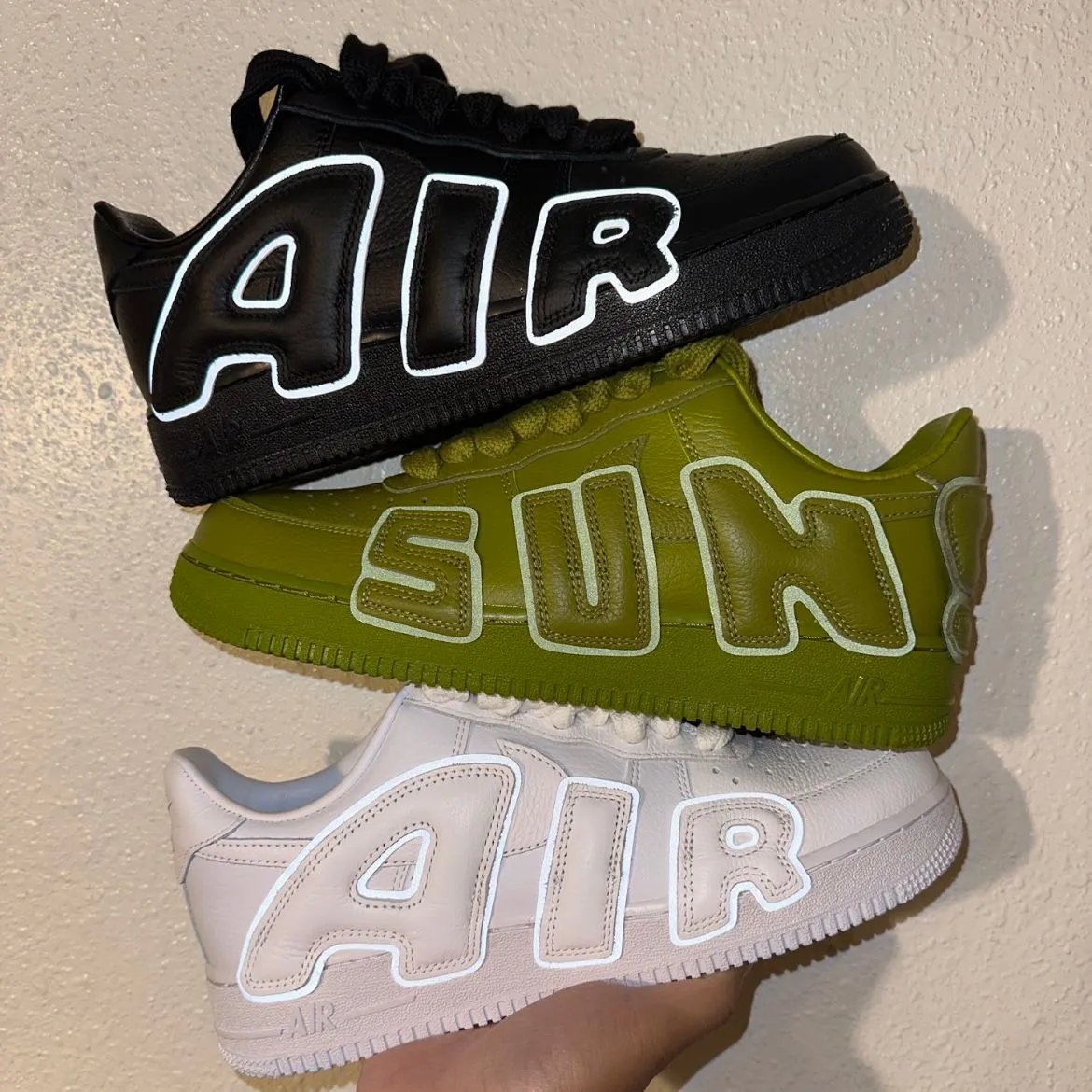 CPFM x Nike Air Force 1 Sunshine/Flea Letter Patches Lifestyle Sneakers