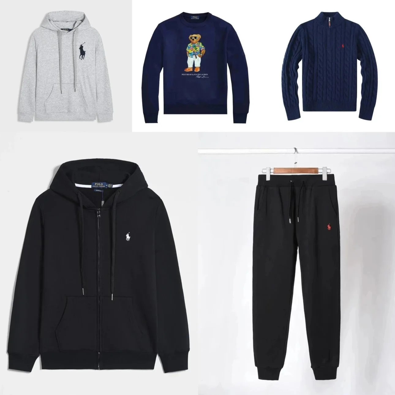 RL Hoodie Pants Sweater Set Collection