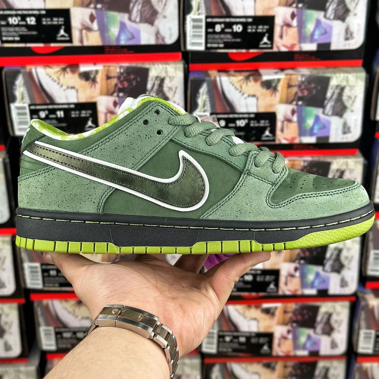 Chunky Dunky Shoes — Green Lobster BV1310-337 colorway — USFans Spreadsheet photo