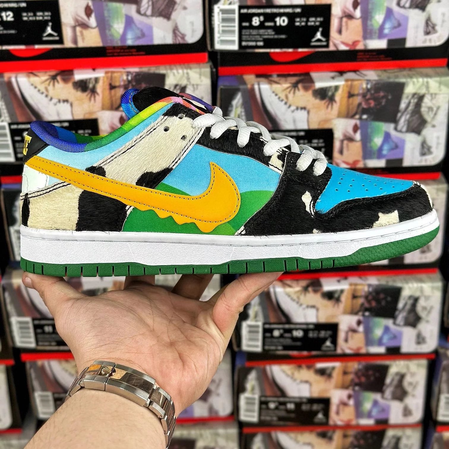 Chunky Dunky Shoes — Ben&Jerry's x Dunk Cow CU3244-100 colorway — USFans Spreadsheet photo