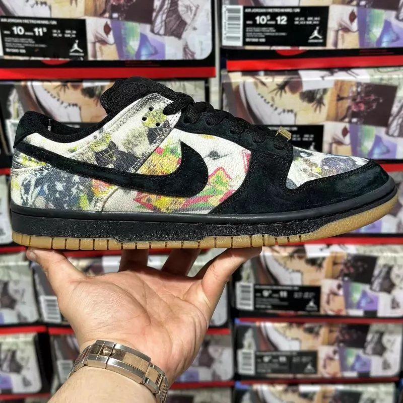 Chunky Dunky Shoes — Supreme x Dunk Black Color FD8778-001 colorway — USFans Spreadsheet photo