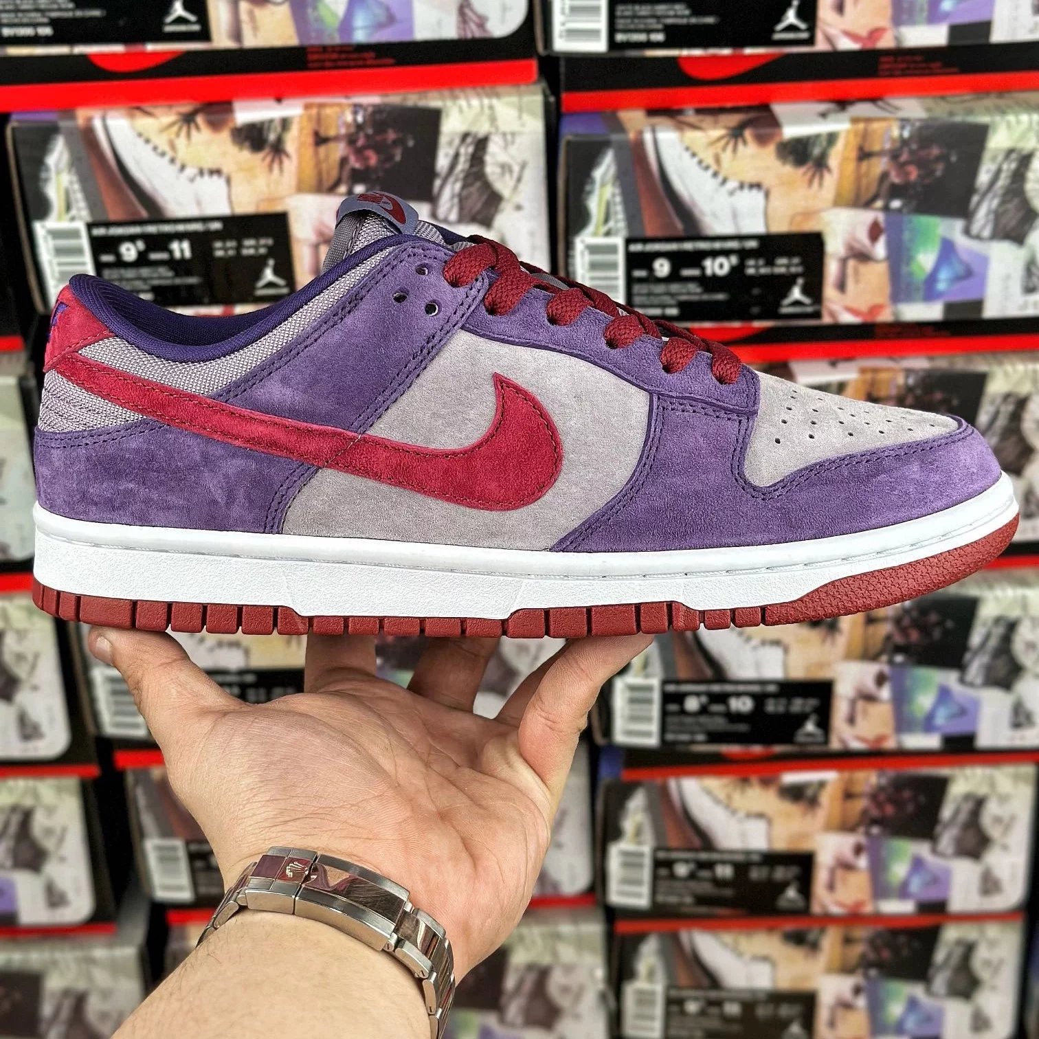 Chunky Dunky Shoes — Plum Raspberry Purple CU1726-500 colorway — USFans Spreadsheet photo