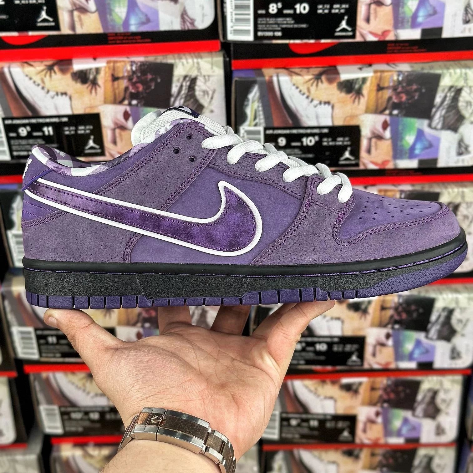 Chunky Dunky Shoes — Purple Lobster BV1310-555 colorway — USFans Spreadsheet photo
