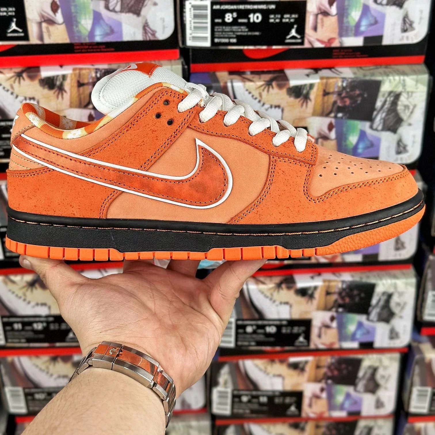 Chunky Dunky Shoes — Orange Lobster FD8776-800 colorway — USFans Spreadsheet photo