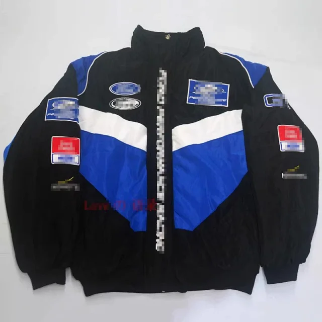 Ferrari Jackets Embroidered racing-logo zip-up bomber jacket product detail image 13