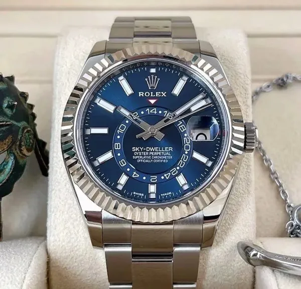 Rolex Sky-Dweller Blue Dial Stainless Steel Mechanical Watch - 1