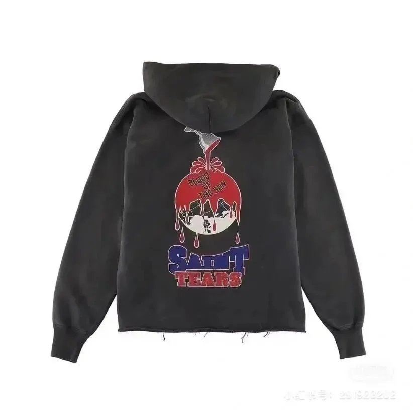 Unbranded Hoodies & Sweatshirts Distressed Graphic Print Hoodie image 9