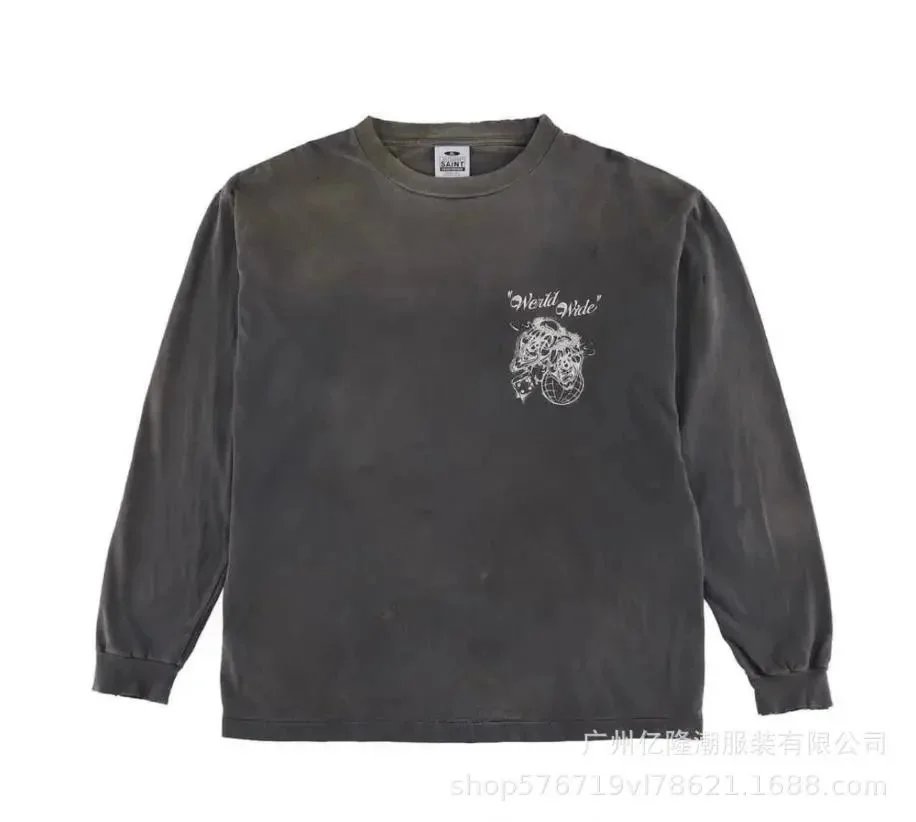 Unbranded Hoodies & Sweatshirts Distressed Graphic Print Hoodie — Long-sleeved 37