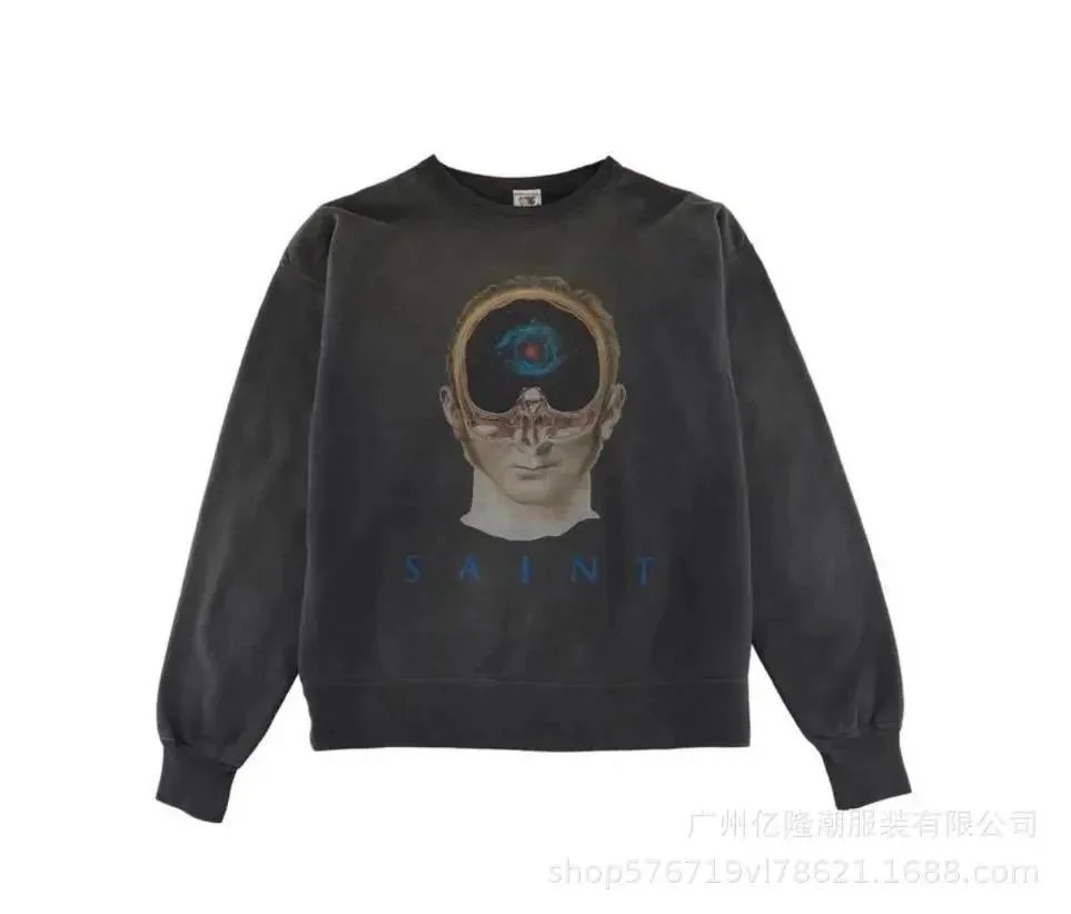 Unbranded Hoodies & Sweatshirts Distressed Graphic Print Hoodie — Sweatshirt 22