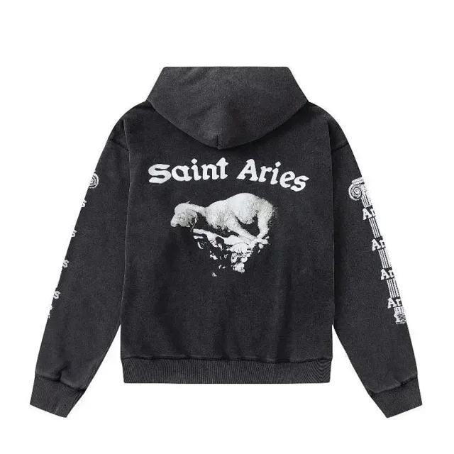Unbranded Hoodies & Sweatshirts Distressed Graphic Print Hoodie product detail image 4