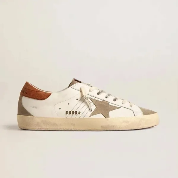 Golden Goose Superstar Pink Star White Sneakers - 5