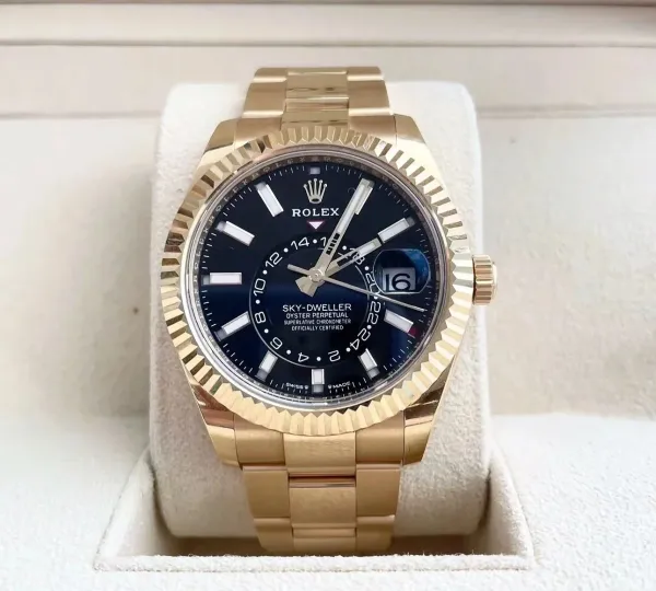 Rolex Sky-Dweller Blue Dial 18K Gold Mechanical Watch - 1