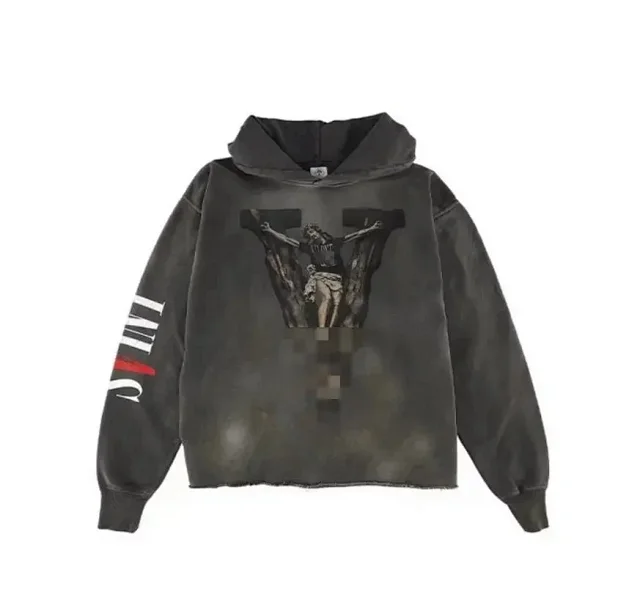 Unbranded Hoodies & Sweatshirts Distressed Graphic Print Hoodie product detail image 5