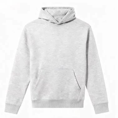 Light Gray Zip-Up Hoodie Set with Star Burst Print and Straight Hem 77010879