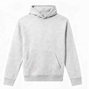 Light Gray Zip-Up Hoodie Set with Star Burst Print and Straight Hem 77010879