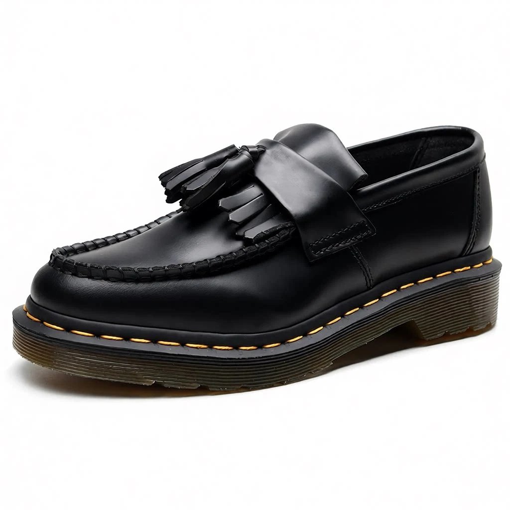 Women’s British Style Fashion Student Round Toe Casual Leather Low Shoes