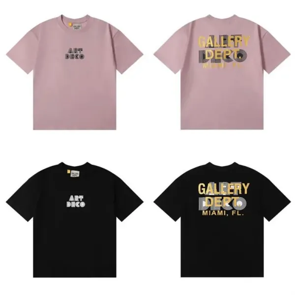Gallery Dept. Logo Print Black T-Shirt - 10