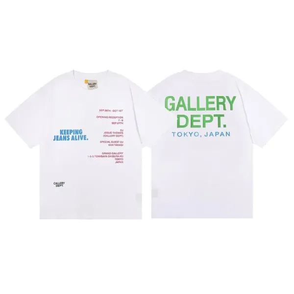 Gallery Dept. Logo Print Black T-Shirt - 24