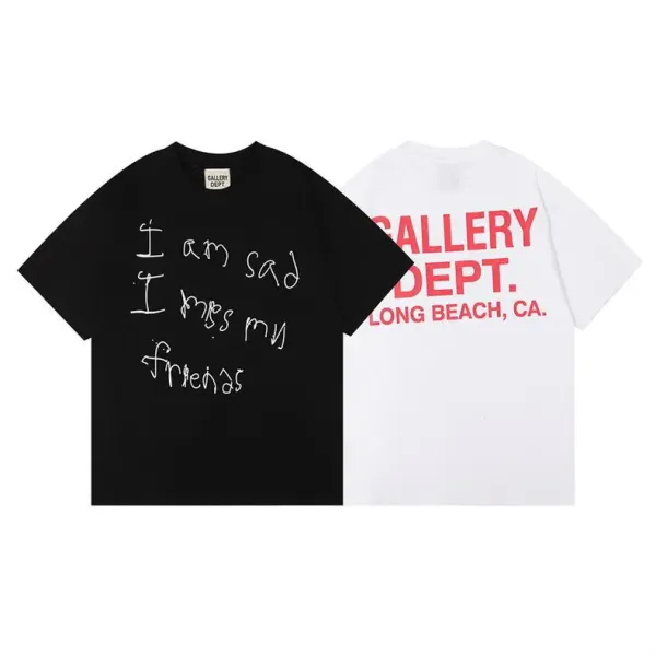 Gallery Dept. Logo Print Black T-Shirt - 18