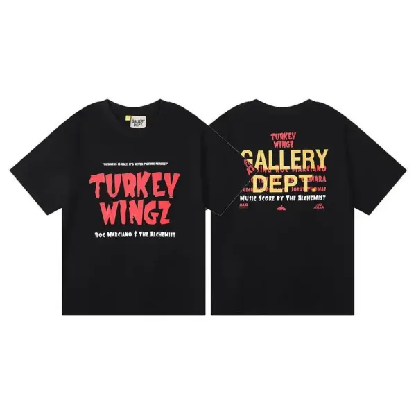 Gallery Dept. Logo Print Black T-Shirt - 32