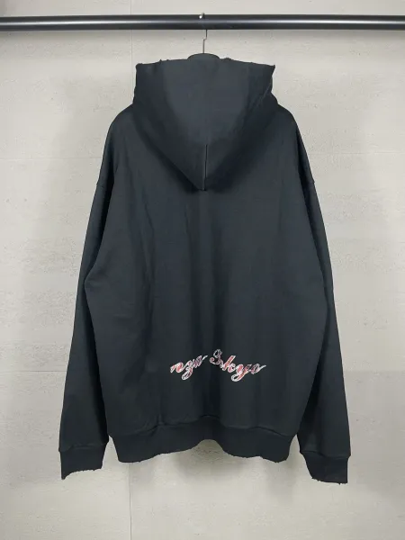 Gallery Dept. Heart Outline Hoodie Black - 8