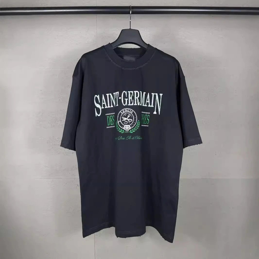 Balenciaga Distressed Print T-Shirt
