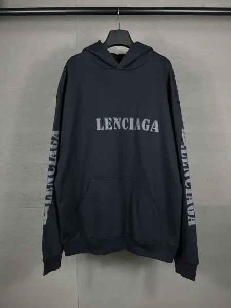 Gallery Dept. Heart Outline Hoodie Black - 11
