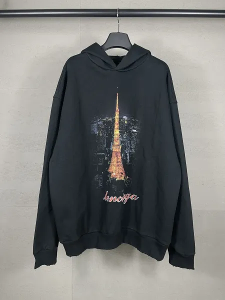 Gallery Dept. Heart Outline Hoodie Black - 7