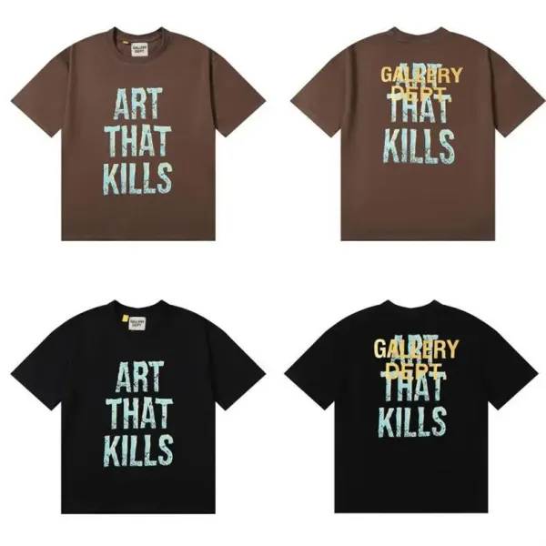 Gallery Dept. Logo Print Black T-Shirt - 15