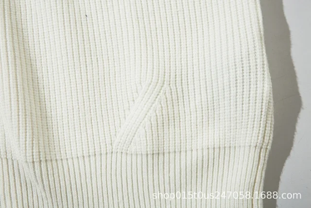 Stone Island Knitwear Full-Zip Ribbed Mock-Neck Sweater product detail image 14