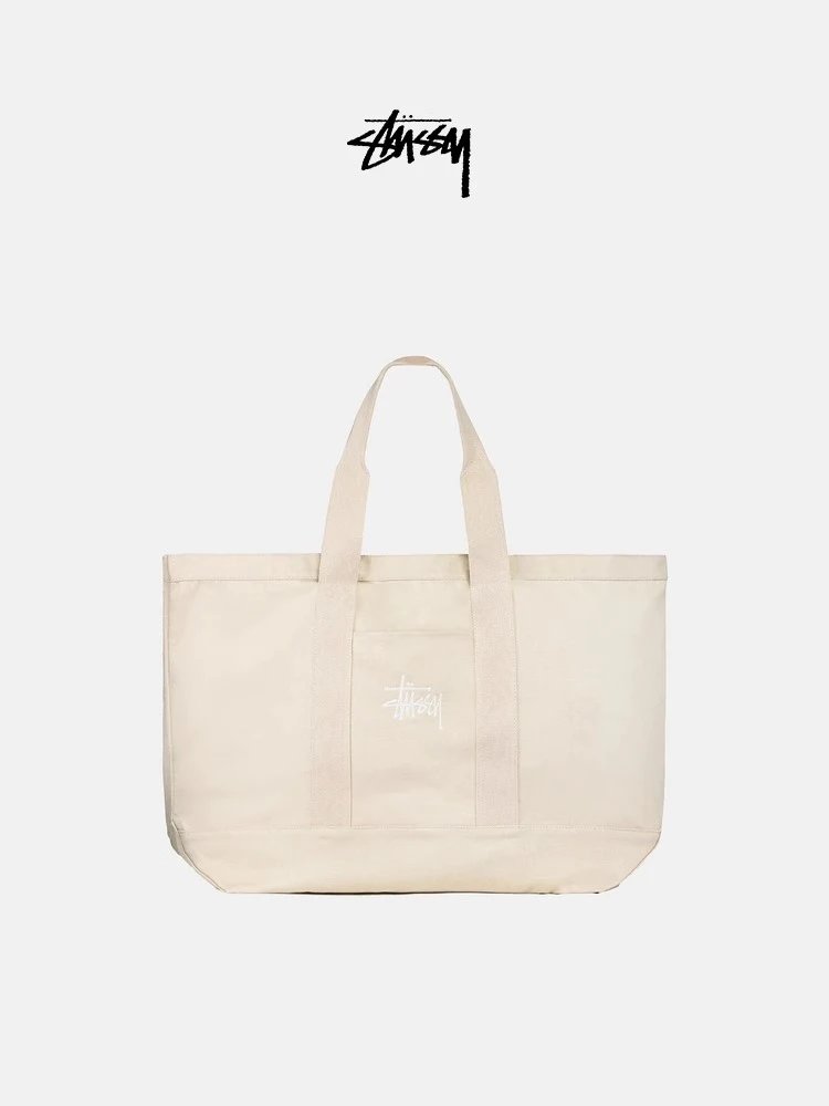 Stussy Canvas Tote Bag with Embroidery photo 3