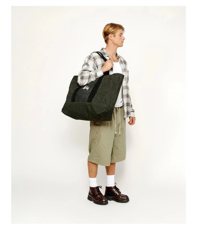 Stussy Canvas Tote Bag with Embroidery photo 8