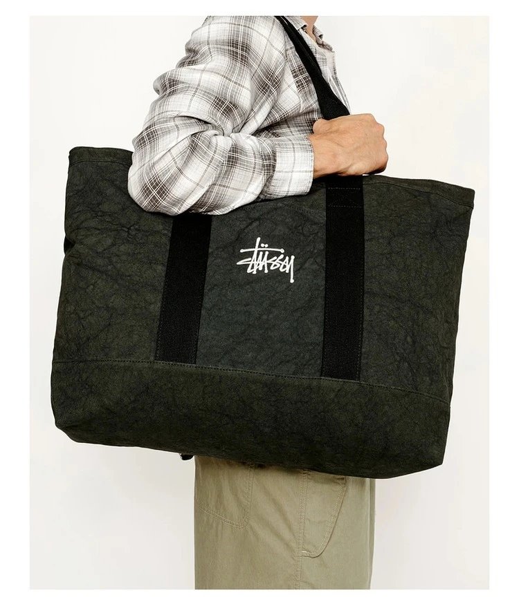 Stussy Canvas Tote Bag with Embroidery photo 7